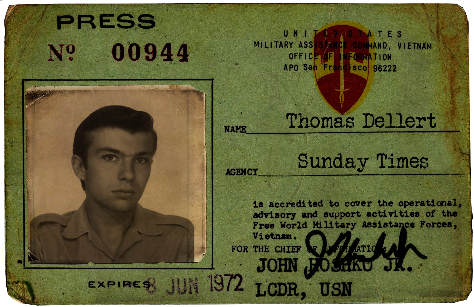 Thomas Dellert Press card
